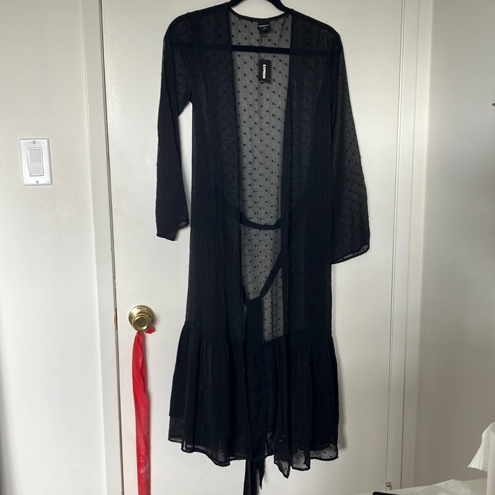 Small/Med Sheer black cover up